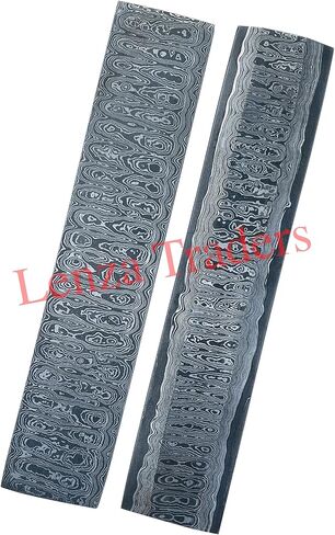 لينزا سان ماي سلم دمشق بار البليت سلم سان ماي بار البليت الصلب 10 "x 2" بوصة بوش الحرف سكين صنع اليدوية in Kuwait