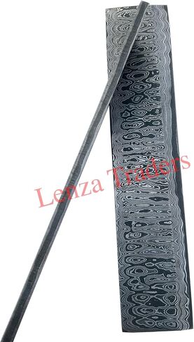 لينزا سان ماي سلم دمشق بار البليت سلم سان ماي بار البليت الصلب 10 "x 2" بوصة بوش الحرف سكين صنع اليدوية in Kuwait