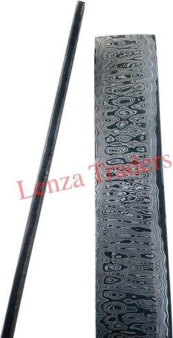 لينزا سان ماي سلم دمشق بار البليت سلم سان ماي بار البليت الصلب 10 "x 2" بوصة بوش الحرف سكين صنع اليدوية in Kuwait