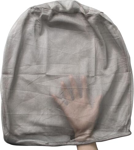 Protective Head Cover with Pure Silver Fiber, Faraday Hat with Drawstring, Breathable High Shielding Hat, Protects Head Neck Face from 5G, Wi-Fi in Kuwait