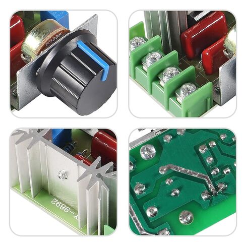 DIANN 2pcs 2000W PWM AC Motor Speed Control Module Dimmer Speed Regulator 50-220V 25A Constant Adjustable Voltage Regulator in Saudi Arabia