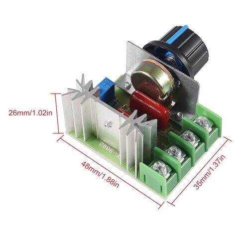 DIANN 2pcs 2000W PWM AC Motor Speed Control Module Dimmer Speed Regulator 50-220V 25A Constant Adjustable Voltage Regulator in Saudi Arabia