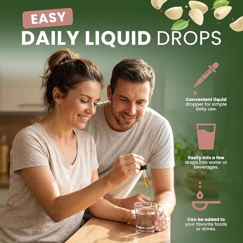 قطرات سائلة للتنظيف العشبي من ريسيليا - مستخلص الجوز الأسود والشيح مع بذور اليقطين والثوم والكركم - صبغة نباتية خالية من الكحول لدعم الصحة الهضمية واليومية، 2 أونصة سائلة in Kuwait