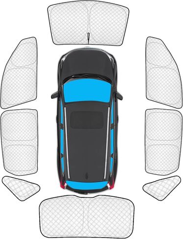 Car Windshield Sun Shade Custom Fit Honda Accord 2013-2017, [2024 Upgrade] Thicken Front Window Reflector Sunshade with Storage Bags, Foldable Sun Visor Interior Protection Blocks Heat and Sun in Kuwait