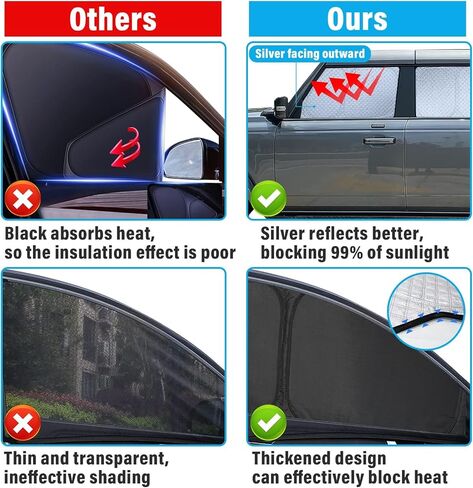 Car Windshield Sun Shade Custom Fit Honda Accord 2013-2017, [2024 Upgrade] Thicken Front Window Reflector Sunshade with Storage Bags, Foldable Sun Visor Interior Protection Blocks Heat and Sun in Kuwait