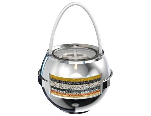 مرشح مياه الحمام لحنفية الحوض مع الفائض ، 2500 جالون من الترشيح ، إزالة الملوثات ، الفلوريد الكلوري ، ماين ماين ، يعزز صحة الجلد ، الشعر ، الأظافر (النسخة المتميزة) in Kuwait