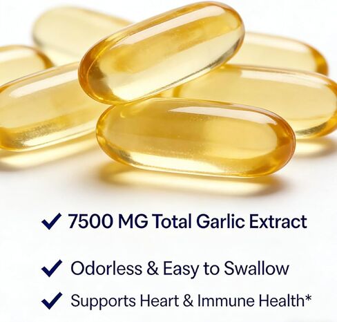 لومين مستخلص الثوم المعمر عديم الرائحة - - Lemeli مستخلص الثوم المعمر 300 كبسولة هلامية | عضوي، غير معدّل وراثيًا، خالي من الغلوتين | يدعم صحة المناعة in Kuwait