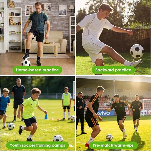 العشب التدريبي على المراوغة لكرة القدم بطول 5 أقدام × 3 أقدام - حصيرة تدريب مهارة إتقان كرة القدم المحمولة للتحكم في الكرة وتدريبات حركة القدم - مصممة لعشاق كرة القدم in Kuwait