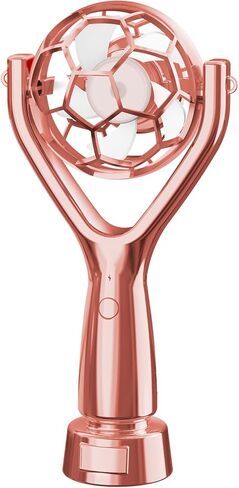 مروحة محمولة على شكل كأس كرة القدم، هدايا كرة القدم لعشاق الرياضة والأطفال والفتيان والفتيات، مروحة صغيرة محمولة قابلة لإعادة الشحن عبر USB للملعب، يوم اللعبة، حدث كرة القدم العالمي 2026، خارجي، ذهبي in Saudi Arabia