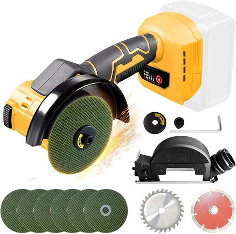 4" Mini Cordless Circular Saw Compatible with Dewalt 20V MAX Battery Max 12000RPM, 500W, Cutting Depth 25mm, Brushless Cut Off Tool and Compact, for Wood Metal Plastic (Bare Tool Only) in Saudi Arabia