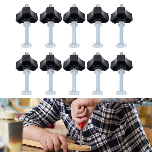 T Track Knobs Stainless Steel M8x100mm Bolt and Nut Kit Woodworking Jig Fixture Clamping Tool for Various Projects in Saudi Arabia