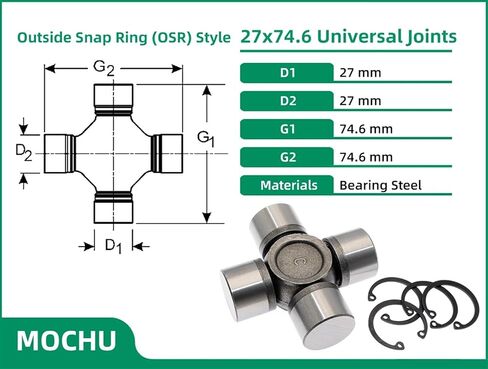 1piece 27X74.6 U-Joints Universal Joints Bearing Universal in Saudi Arabia