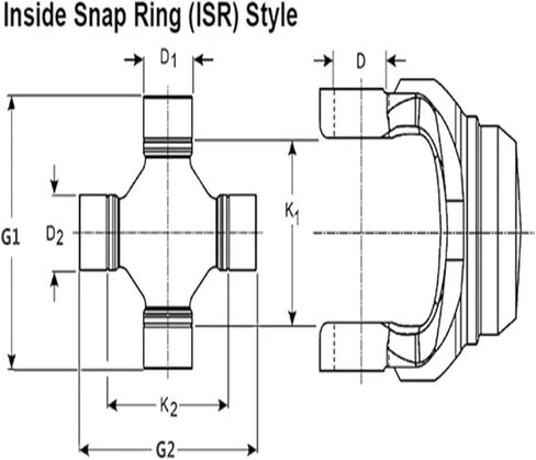 1pcs 30X88 BJ212 U-Joint Universal Joint Bearing in Kuwait