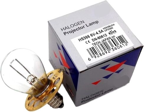 لمبة متوهجة Wikene 6V 27W 9-Pin - مصباح بديل للمصباح الشقي المجهر (متوافق مع HS366/OP2366) (قطعتان) in Kuwait