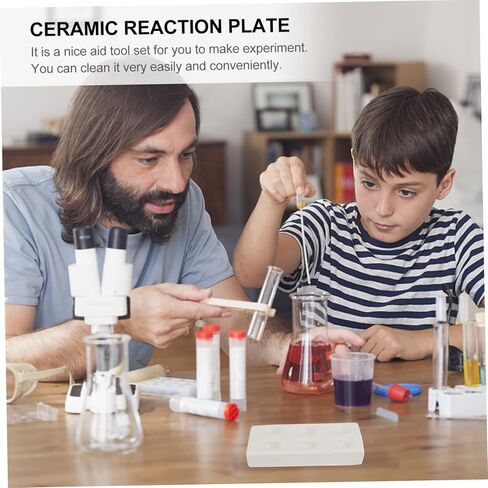 قطعة واحدة من لوحة تفاعل البورسلين متعددة الوظائف للتجارب المعملية، سطح أملس لسهولة التنظيف والمراقبة للاختبار الكيميائي وتخزين الكواشف in Kuwait