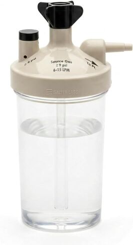 High Flow Oxygen Humidifier Bottle for Oxygen Concentrators, Moisture Support for Oxygen Flow, Durable Replacement Accessory for Home Continuous Flow Systems (1 Pack) in Saudi Arabia