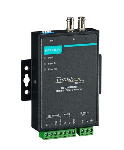 Moxa TCF-142-S-ST RS-232/422/485 إلى محول الألياف البصرية أحادي الوضع مع موصلات ST in Saudi Arabia