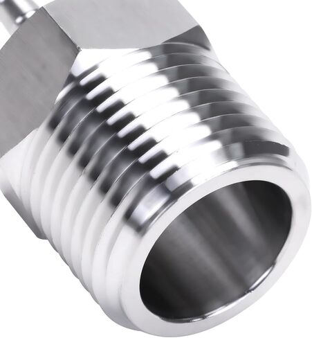 DERNORD وصلة لتركيب خرطوم الحديقة 3/16 "Barb x 3/4" GHT ذكر الموضوع محول موصل الفولاذ المقاوم للصدأ لإصلاح خرطوم الحديقة in Saudi Arabia