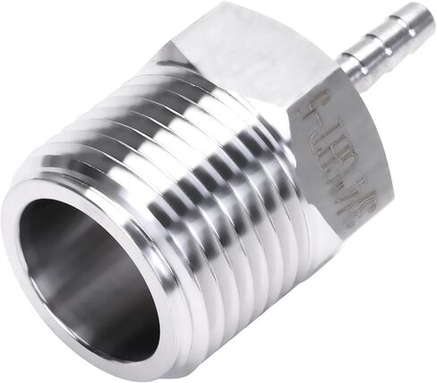 DERNORD وصلة لتركيب خرطوم الحديقة 3/16 "Barb x 3/4" GHT ذكر الموضوع محول موصل الفولاذ المقاوم للصدأ لإصلاح خرطوم الحديقة in Saudi Arabia