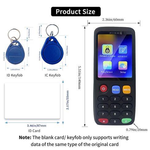 X7 RFID Reader Writer (RFID Copier Multi-Frequency Smart Card Reader ID IC Elevator Card RFID Writer for Access Control System with 125khz T5577 Key Fobs/Cards and 13.56mhz IC Key Tags) in Kuwait