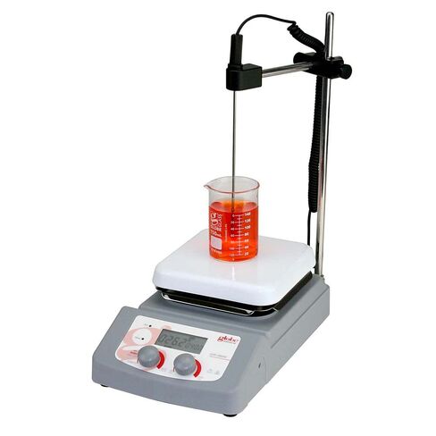 جهاز التحريك الرقمي من Globe Scientific GHS-380HS-UK-EU، درجة حرارة قصوى 380 درجة مئوية، لوحة علوية مطلية بالسيراميك 5.5 بوصة × 5.5 بوصة، 200-240 فولت، 50-60 هرتز in Saudi Arabia