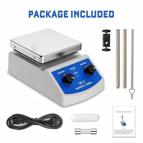 Magnetic Stirrer Hot Plate with Heating Control, SH-2 Lab Mixer, 1000ml Capacity in Kuwait
