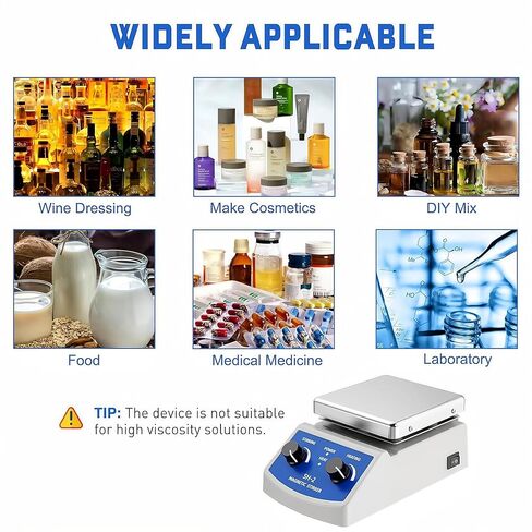 Magnetic Stirrer Hot Plate with Heating Control, SH-2 Lab Mixer, 1000ml Capacity in Kuwait