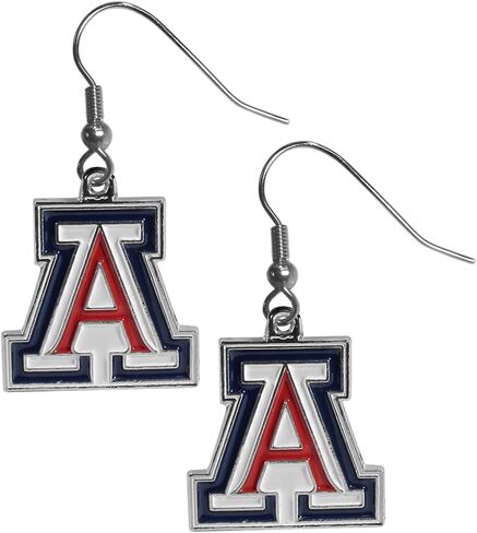 أقراط NCAA Siskiyou الرياضية النسائية Arizona Wildcats من الكروم المتدلية مقاس واحد بألوان الفريق in Kuwait