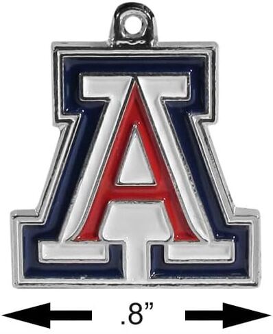 أقراط NCAA Siskiyou الرياضية النسائية Arizona Wildcats من الكروم المتدلية مقاس واحد بألوان الفريق in Kuwait