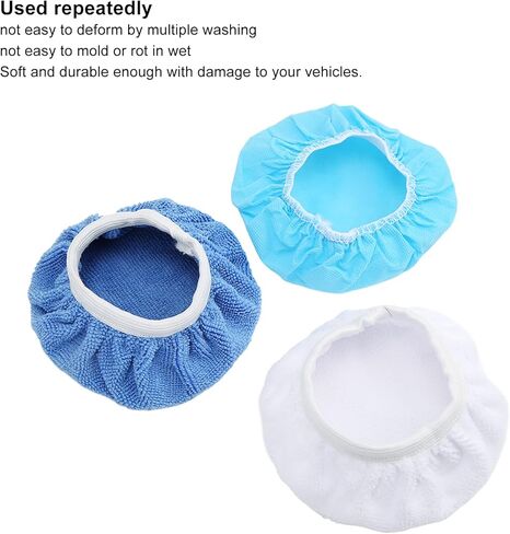 24 polishing Hoods, 6 inch/150 mm Microfibre Non Woven polishing Pads, Suitable for Various Furniture, Automobile Manufacturing, Metal, Bronze, etc. in Saudi Arabia