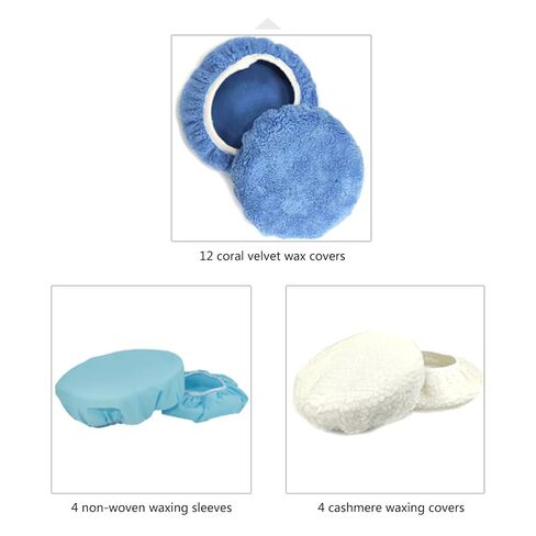 10Pieces Buffer Pads Cover Car Polisher Bonnet Orbital Bonnets Microfiber Waxers Set for Polisher Car Bonnets in Kuwait