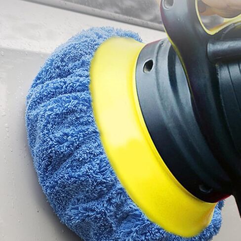 10Pieces Buffer Pads Cover Car Polisher Bonnet Orbital Bonnets Microfiber Waxers Set for Polisher Car Bonnets in Kuwait