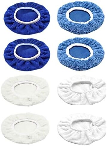 Yosoo Health Gear Polishing Bonnet Set, 8 Piece 15 cm Multi Material Waxing Buffing Pads for Cars Motorcycles Boats Furniture in Saudi Arabia