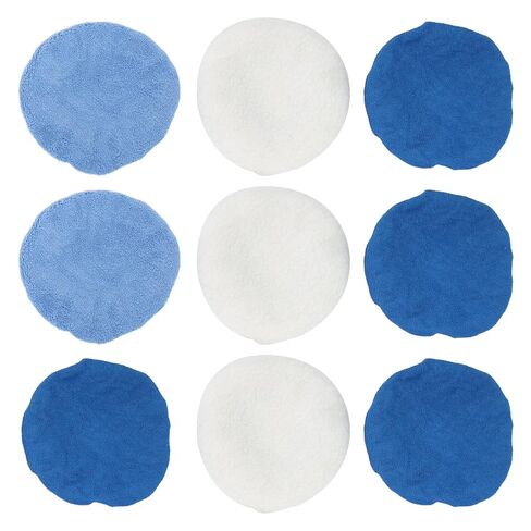 Jxngery POLISHING Pads Bonnet Buffer Bonnet 9PCS Set for CAR Motorcycle Boat in Kuwait