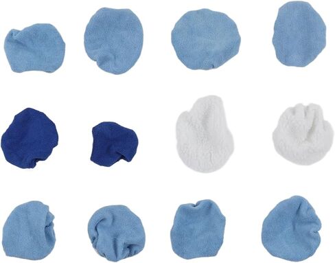 Jxngery Car Polishing Pad Bonnet Set Strong Microfiber Synthetic Fleece 12pcs for 5-6in Car Polisher in Kuwait