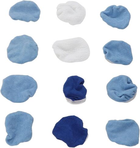 Jxngery Car Polishing Pad Bonnet Set Strong Microfiber Synthetic Fleece 12pcs for 5-6in Car Polisher in Kuwait