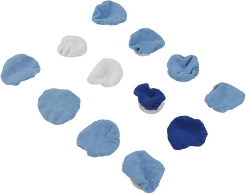 Jxngery Car Polishing Pad Bonnet Set Strong Microfiber Synthetic Fleece 12pcs for 5-6in Car Polisher in Kuwait
