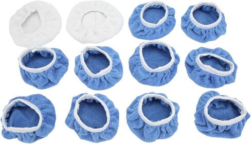 Microfiber Car Polisher Bonnet Set 12 Packs Buffing Pad Waxer 2 Waxing Bonnets for Polishing Projects in Saudi Arabia