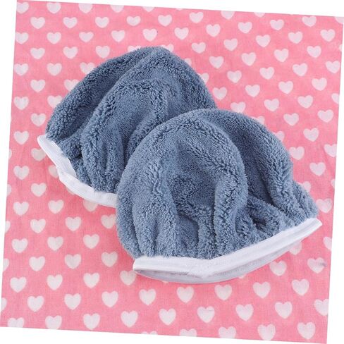 VALICLUD 5Pcs Coral Fleece Car Polishing Waxing Bonnets Pads Grey Soft Durable Reusable Grip Pads for Buffing Waxing and Detailing for Auto Interior in Saudi Arabia