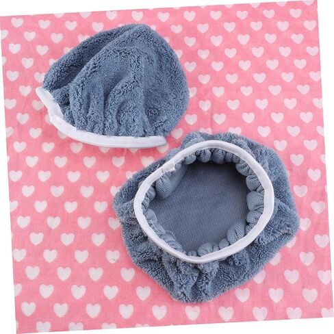 VALICLUD 5Pcs Coral Fleece Car Polishing Waxing Bonnets Pads Grey Soft Durable Reusable Grip Pads for Buffing Waxing and Detailing for Auto Interior in Saudi Arabia
