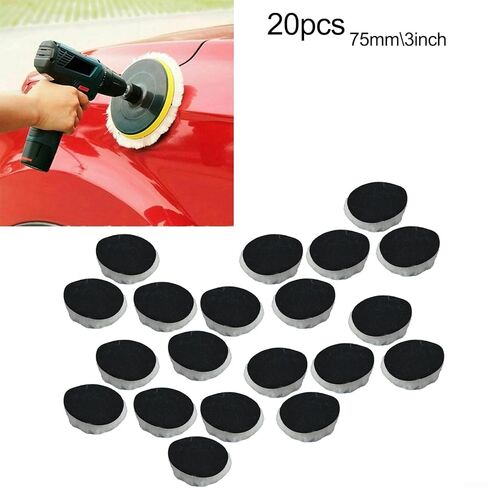 3 Inch Soft Wool Polishing Bonnets Pack of 20 for Car Care and Treatment in Kuwait