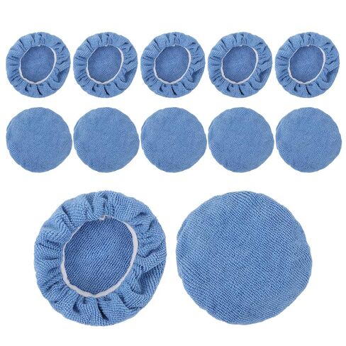 Jxngery Car Polishing Bonnets Soft Strong Adsorption Buffing Pad Cover for Car Polisher Suitable for Cars Ships Airplanes Motorcycles 12pcs in Kuwait