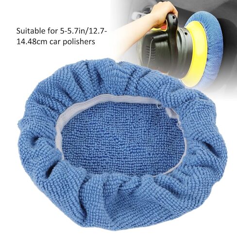 Jxngery Car Polishing Bonnets Soft Strong Adsorption Buffing Pad Cover for Car Polisher Suitable for Cars Ships Airplanes Motorcycles 12pcs in Kuwait