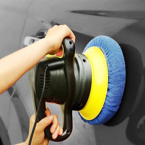 Jxngery Car Polishing Bonnets Soft Strong Adsorption Buffing Pad Cover for Car Polisher Suitable for Cars Ships Airplanes Motorcycles 12pcs in Kuwait