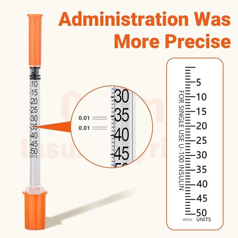 0.5mL/cc Lab Liquid Dispensing jeringas U-100-31G,5/16"- 8mm Individually Wrapped (Pack of 20) in Kuwait
