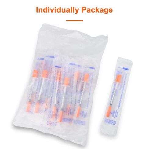 0.5mL/cc Lab Liquid Dispensing jeringas U-100-31G,5/16"- 8mm Individually Wrapped (Pack of 20) in Kuwait