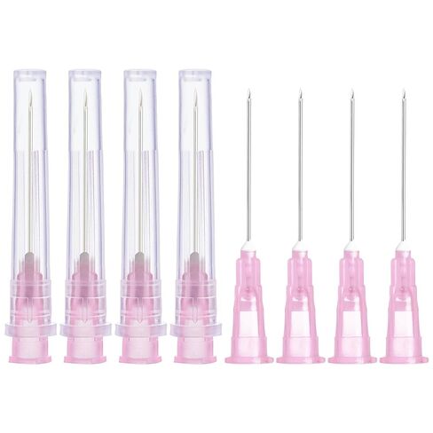 32 Gauge 1/2inch(13mm) 100-Pack Dispensing Needle with Cap Individual Package of Needles for Scientific Measuring,Refilling Liquid, Inks,Livestock and Industry in Saudi Arabia