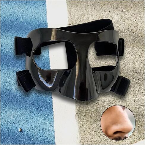 Basketball Training Mask Basketball Mask Girls Softball Protective for Broken Nose Adjustable Face Shield Guard in Kuwait