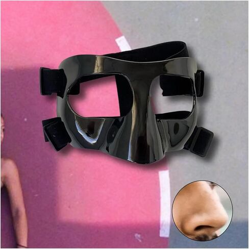 Basketball Training Mask Basketball Mask Girls Softball Protective for Broken Nose Adjustable Face Shield Guard in Kuwait