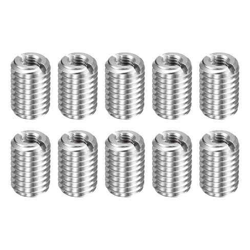 HARFINGTON 10pcs Thread Repair Inserts M8 x 1.25 Male to M4 x 0.7 Female Thread 10mm Long Stainless Steel Reducing Nuts Metric Self Tapping Sleeves Threaded Reducer Industrial Fasteners in Saudi Arabia
